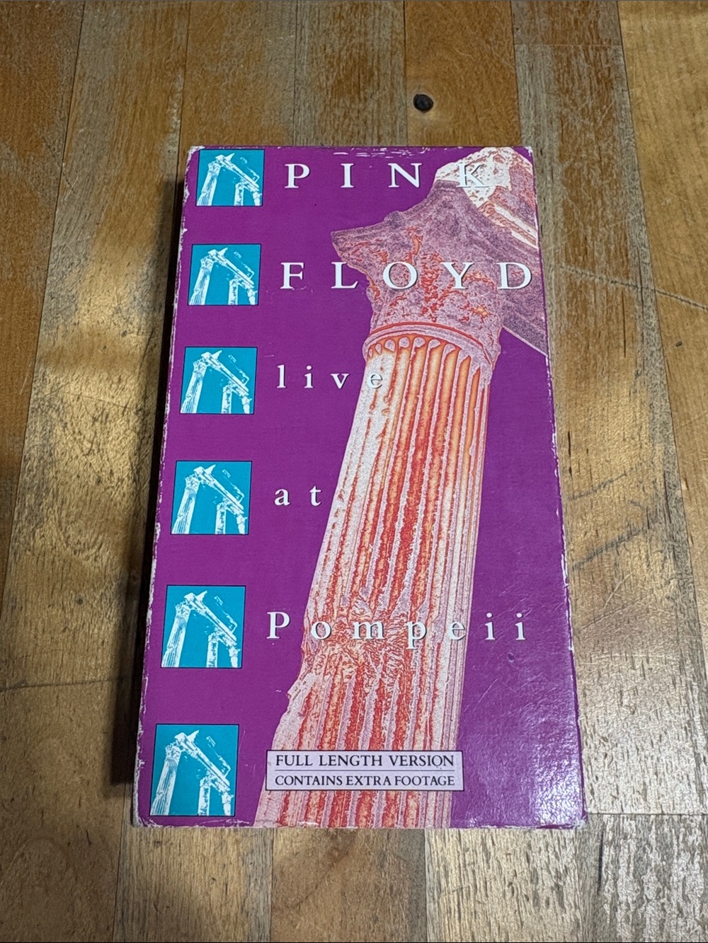 Pink Floyd Live at Pompeii vhs tape